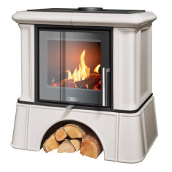 Kachlová kamna ABX Ikaria exklusive kachlový sokl, Perle